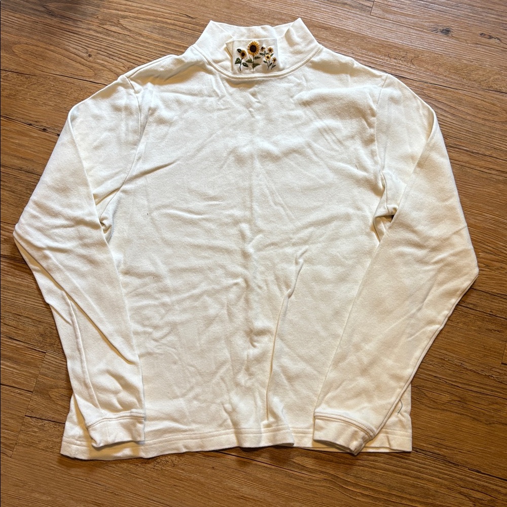 Elegant Cream Long Sleeve Top
